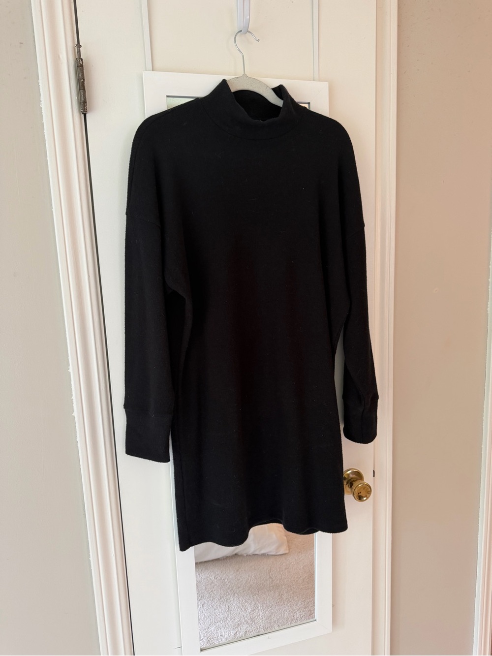 Abercrombie & Fitch - Black Long-Sleeve Turtleneck Dress